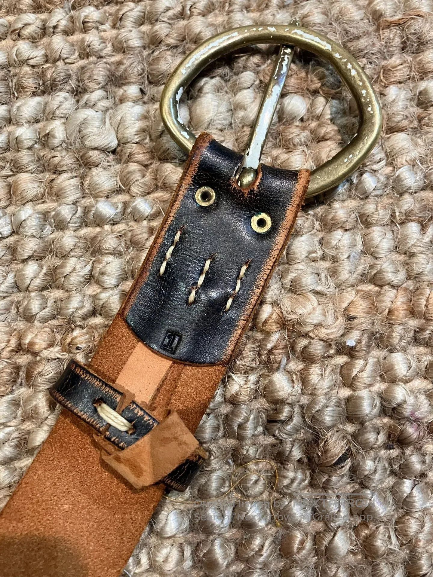 Kapital Kountry Kapital Thick Leather Waist Belt. Size ONE SIZE - 2 Thumbnail