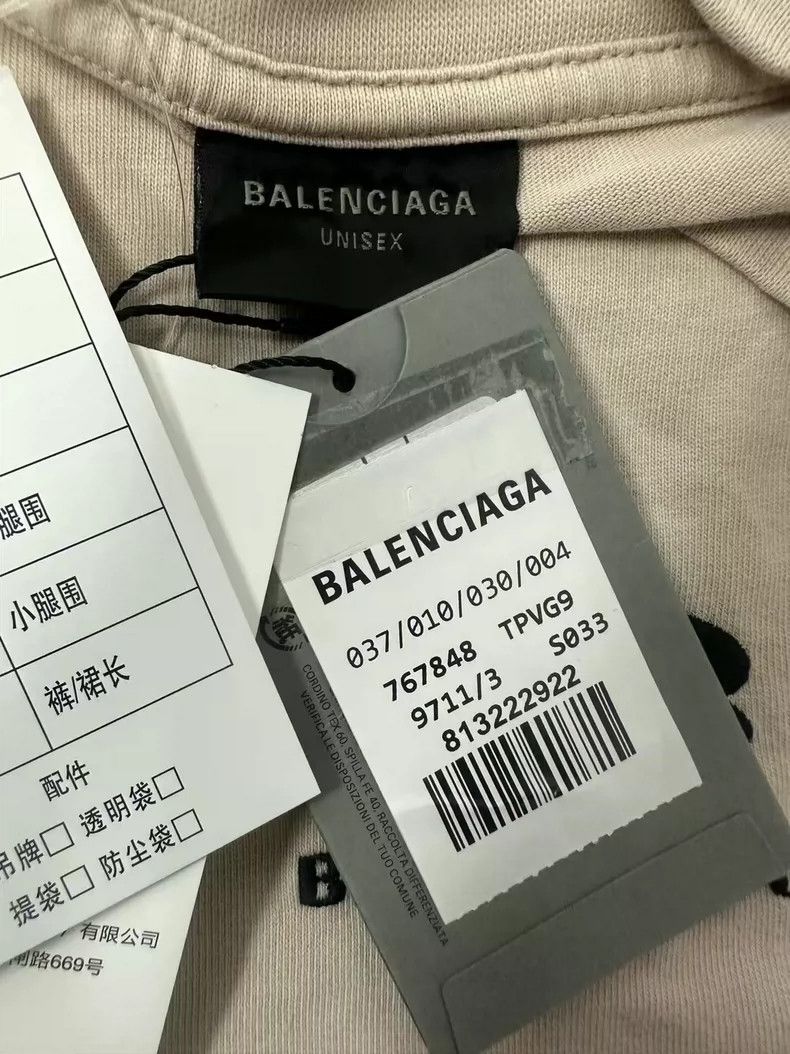 Balenciaga Balenciaga Letter Pattern Print Crewneck Short Sleeve T-Sh Size US L / EU 52-54 / 3 - 4 Thumbnail