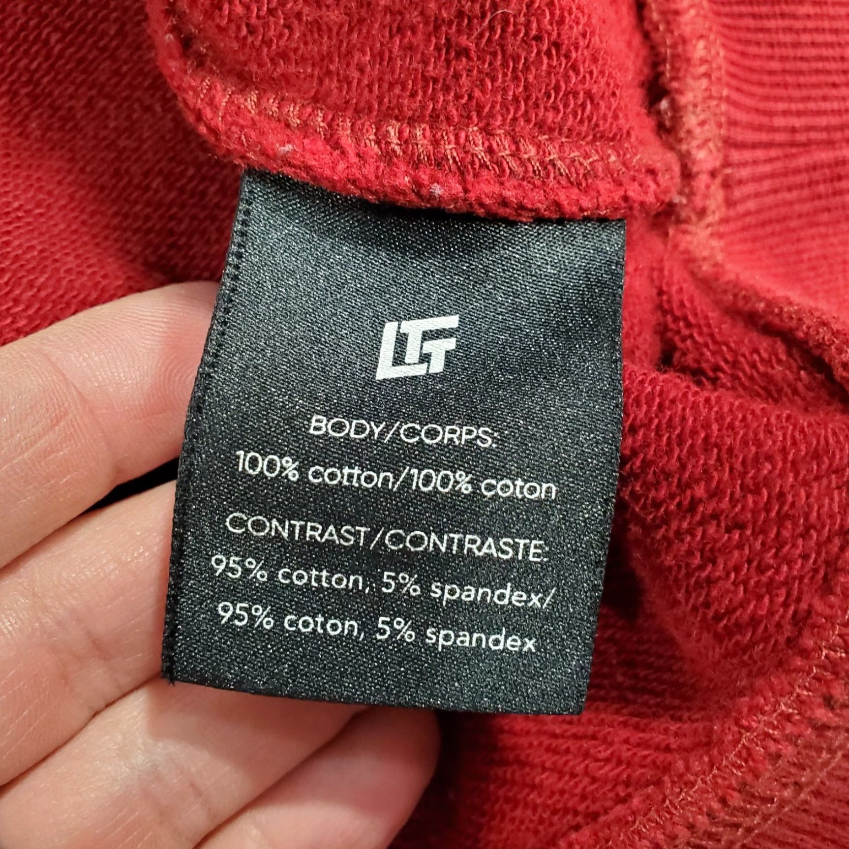 Logo 7 LTT Hoodie Mens 2XL Red Pullover Sweatshirt Logo Linus Tech Tips Size US XXL / EU 58 / 5 - 6 Thumbnail