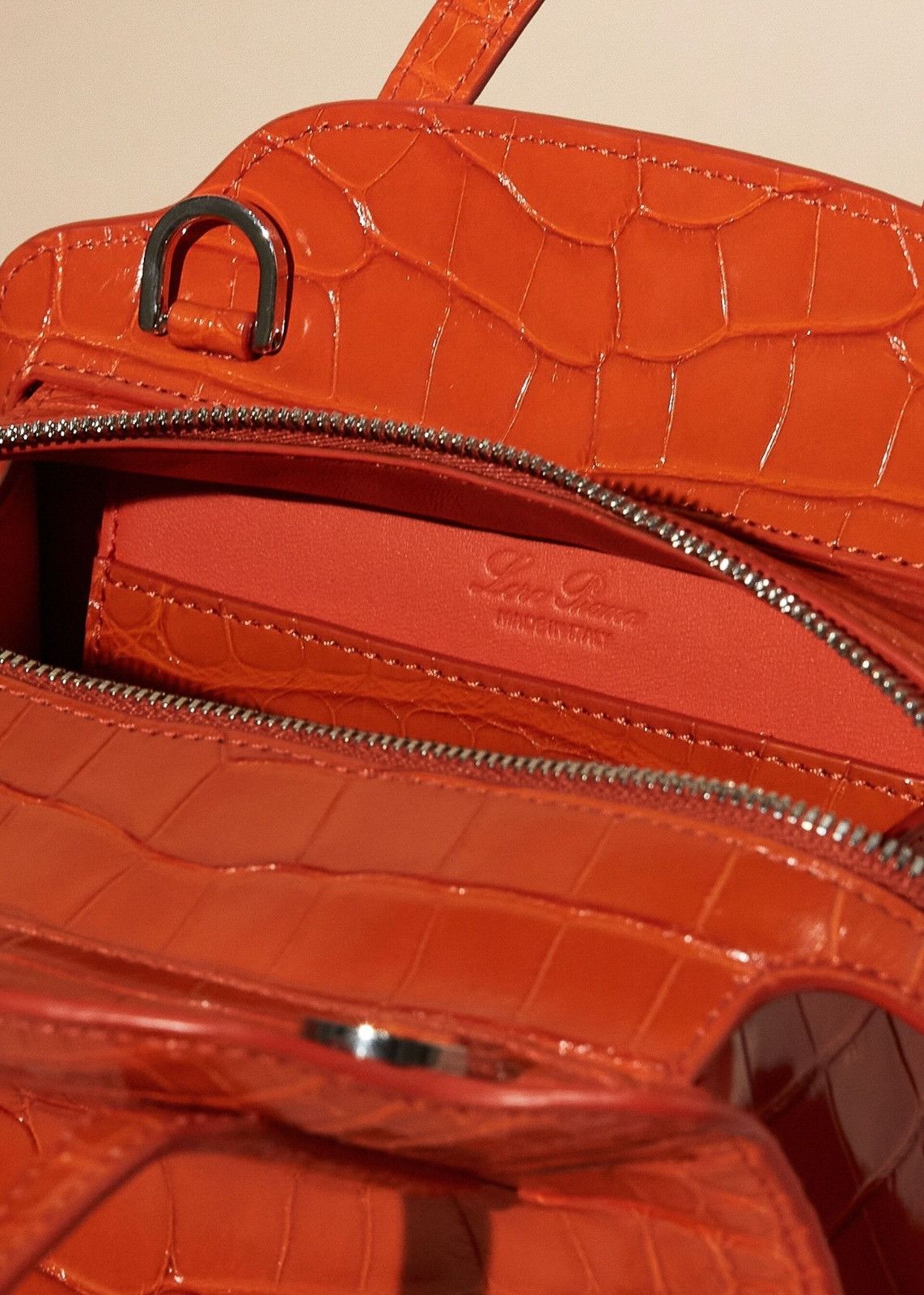 Loro Piana o1srvl11e0924 Size: / OS Alligator Skin Mini Bag in Orange Size ONE SIZE - 8 Thumbnail