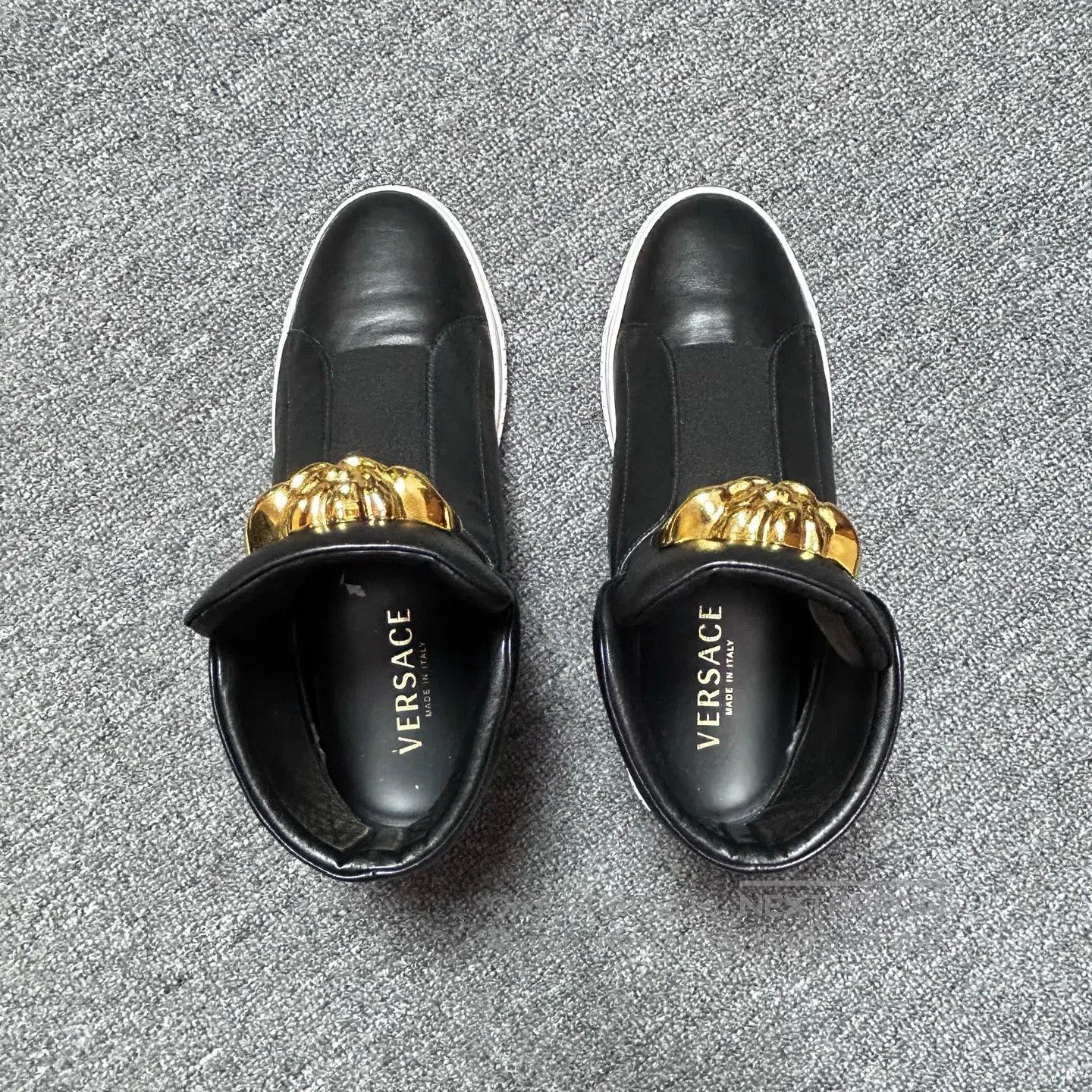 Versace Versace Medusa High-Top Shoes Black and Gold Magic Tape| Size US 7.5 / IT 37.5 - 5 Thumbnail