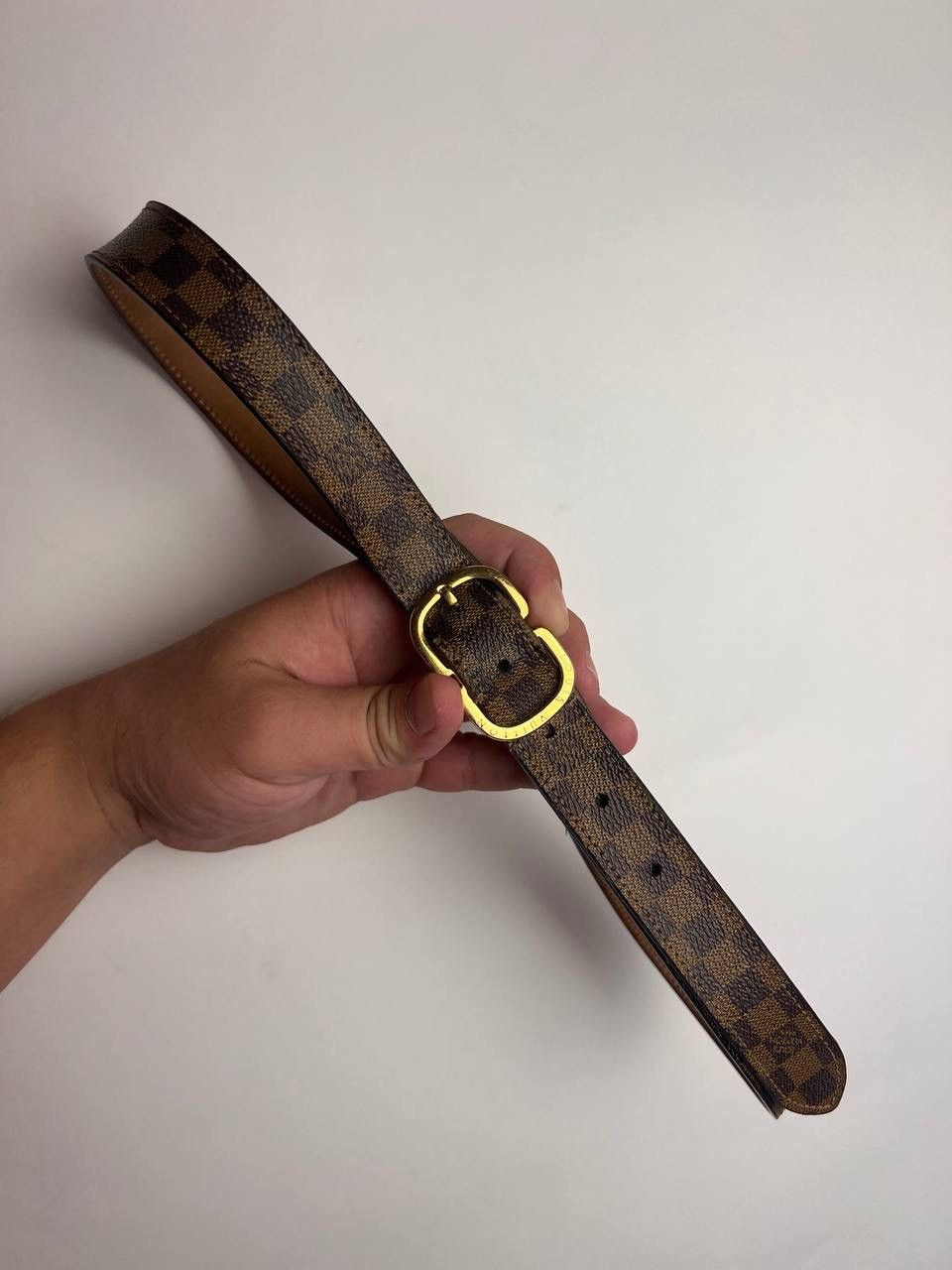 Louis Vuitton Louis Vuitton Damier Ebene Mini 25 MM Belt Size ONE SIZE - 1 Thumbnail