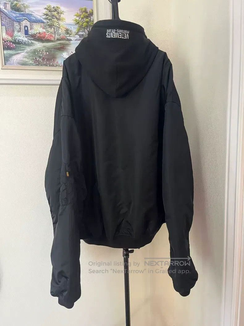 Vetements VETEMENTS Hooded Cotton Jacket, Black and Beige Color Two Size US S / EU 44-46 / 1 - 2 Thumbnail