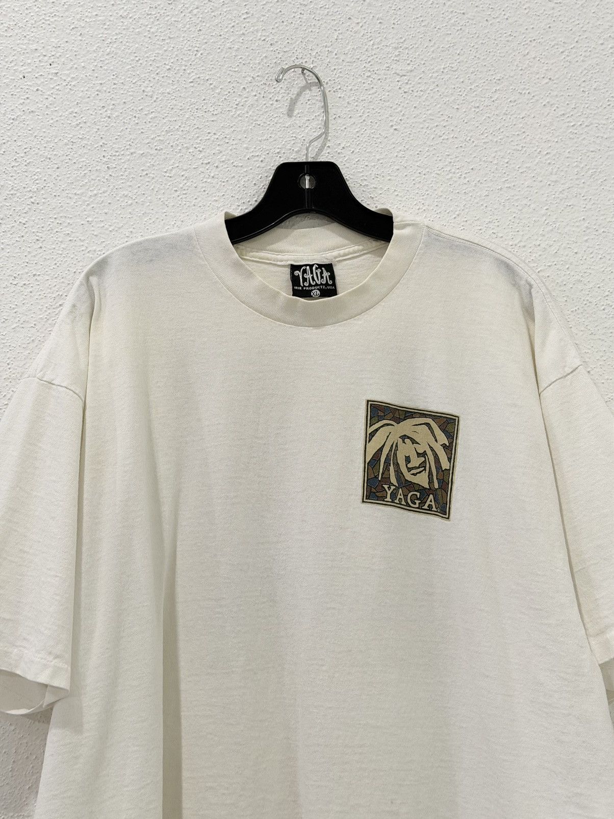 Vintage Vintage 90s Yaga Tshirt Single Stitch Rasta Surf Skate XL Size US XL / EU 56 / 4 - 4 Thumbnail