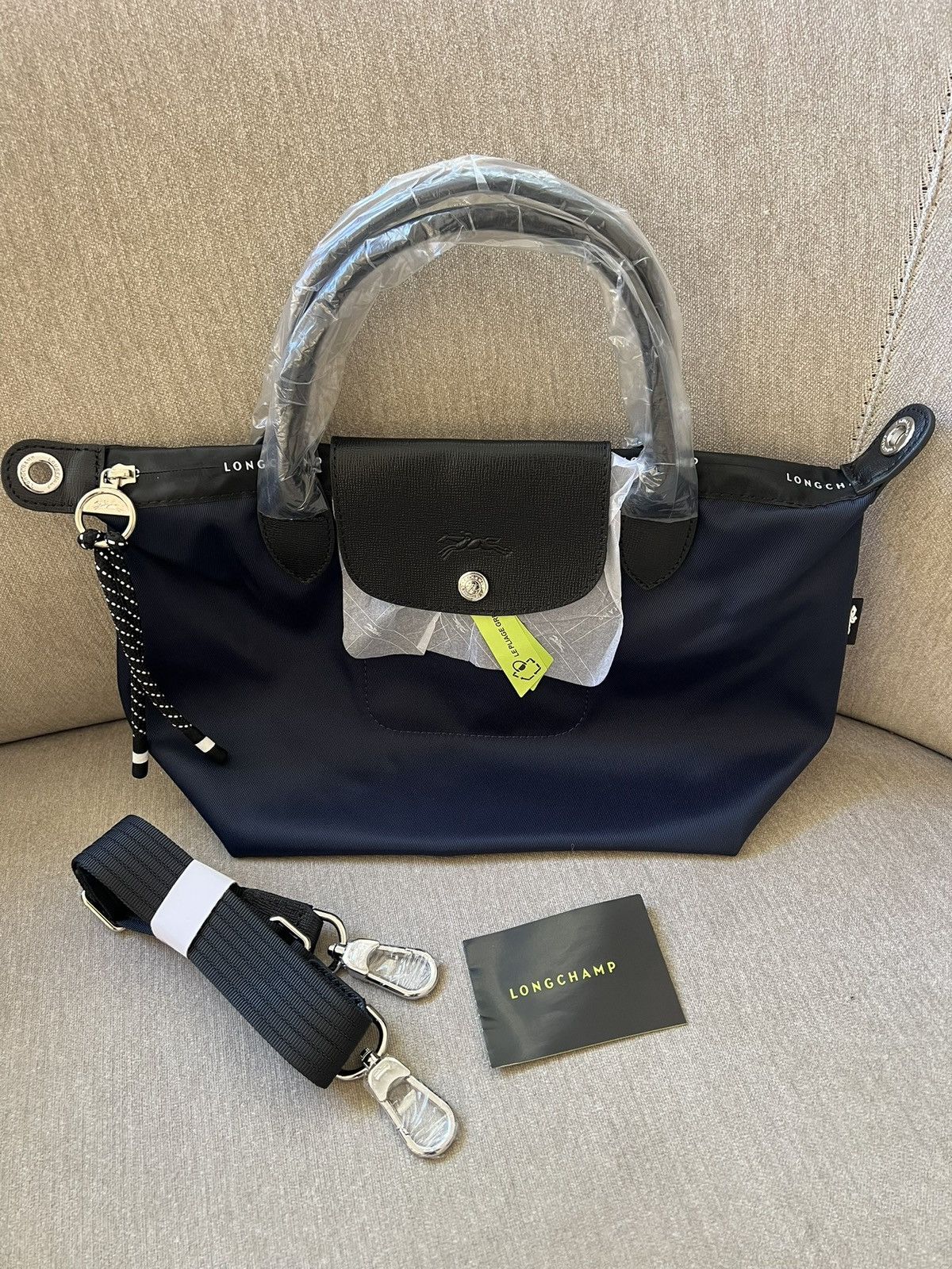 Longchamp Longchamp LE PLIAGE ENERGY S HANDBAG Navy Recycled canvas Size ONE SIZE - 1 Thumbnail