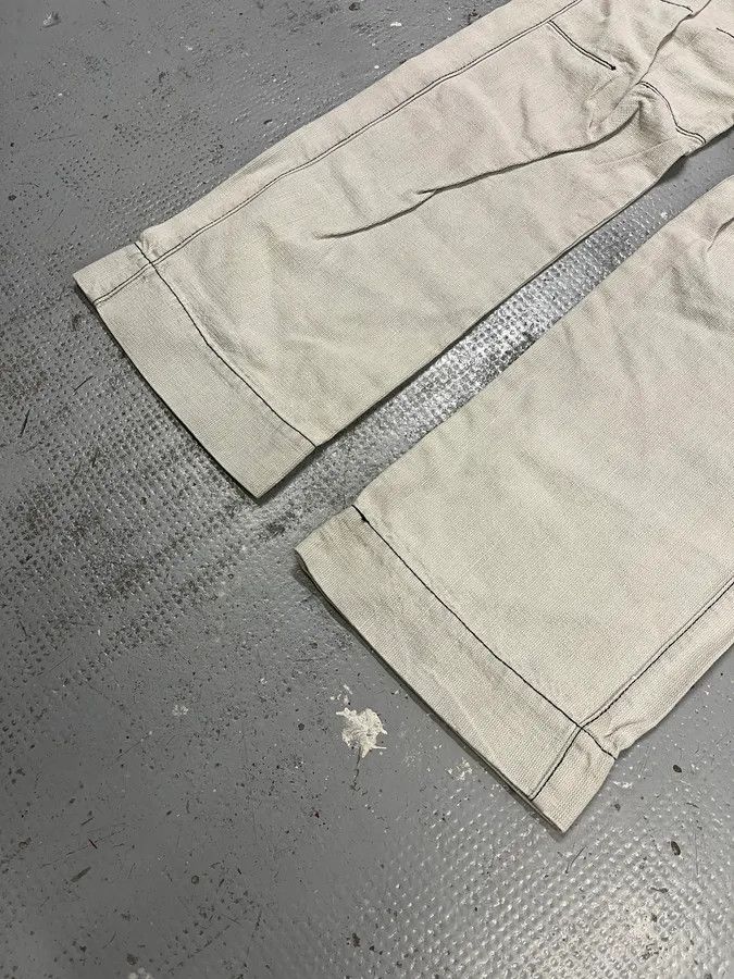 Armani 2000s Armani Tweed Light White Cozy Pants Size US 32 / EU 48 - 7 Thumbnail