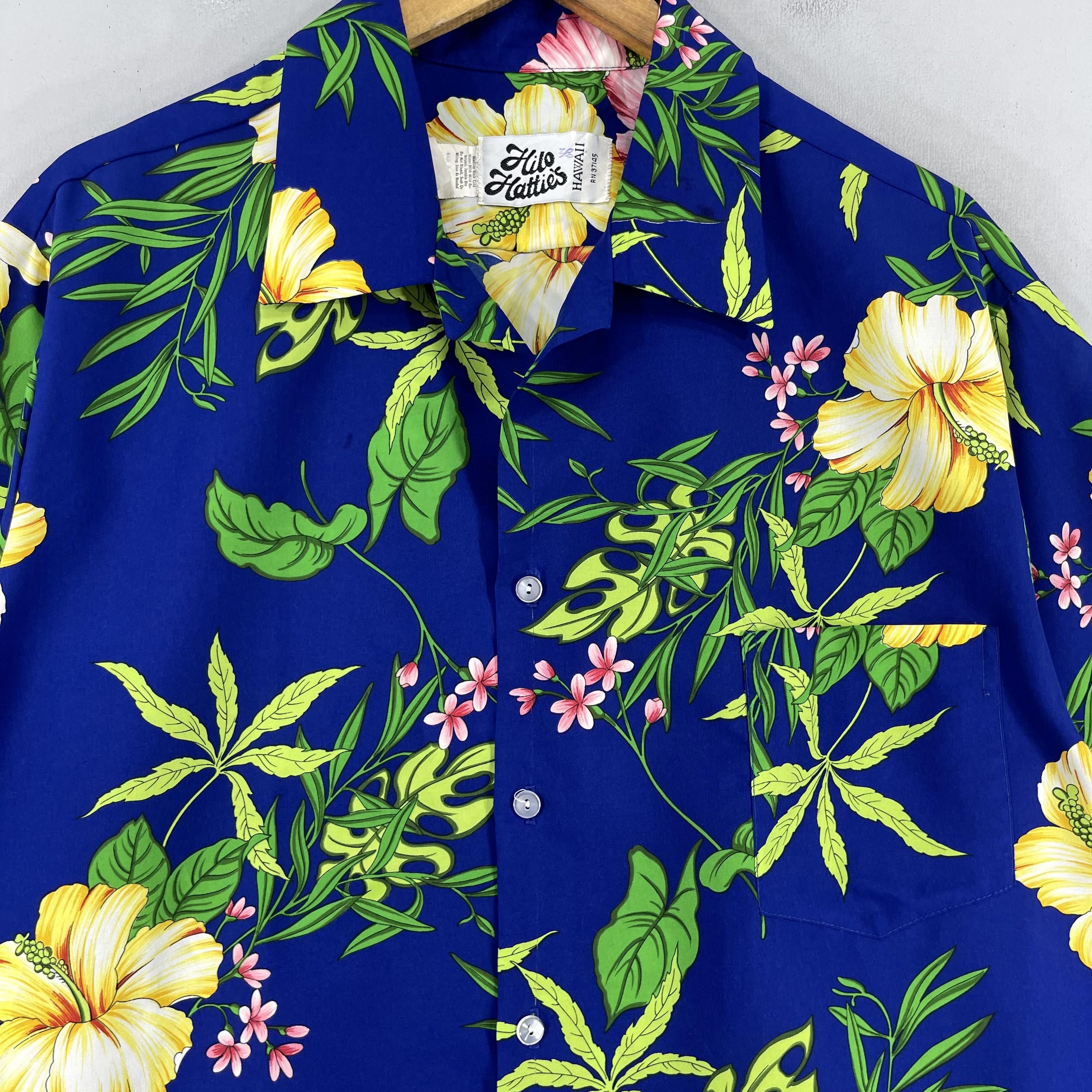 Japanese Brand × Vintage Vintage HILO HATTIES Hibiscus Floral Motive Shirt Button Up Size US XL / EU 56 / 4 - 2 Thumbnail