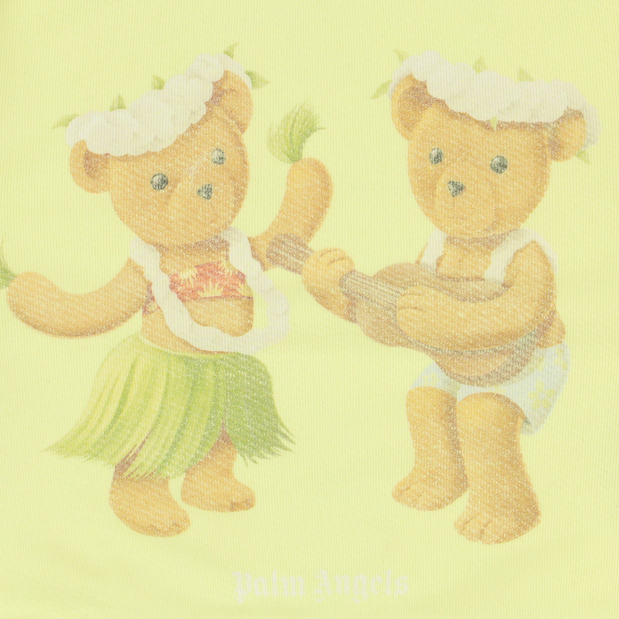 Palm Angels Yellow Dancing Bears Logo Mock Neck Sweatshirt Size US XS / EU 42 / 0 - 5 Thumbnail