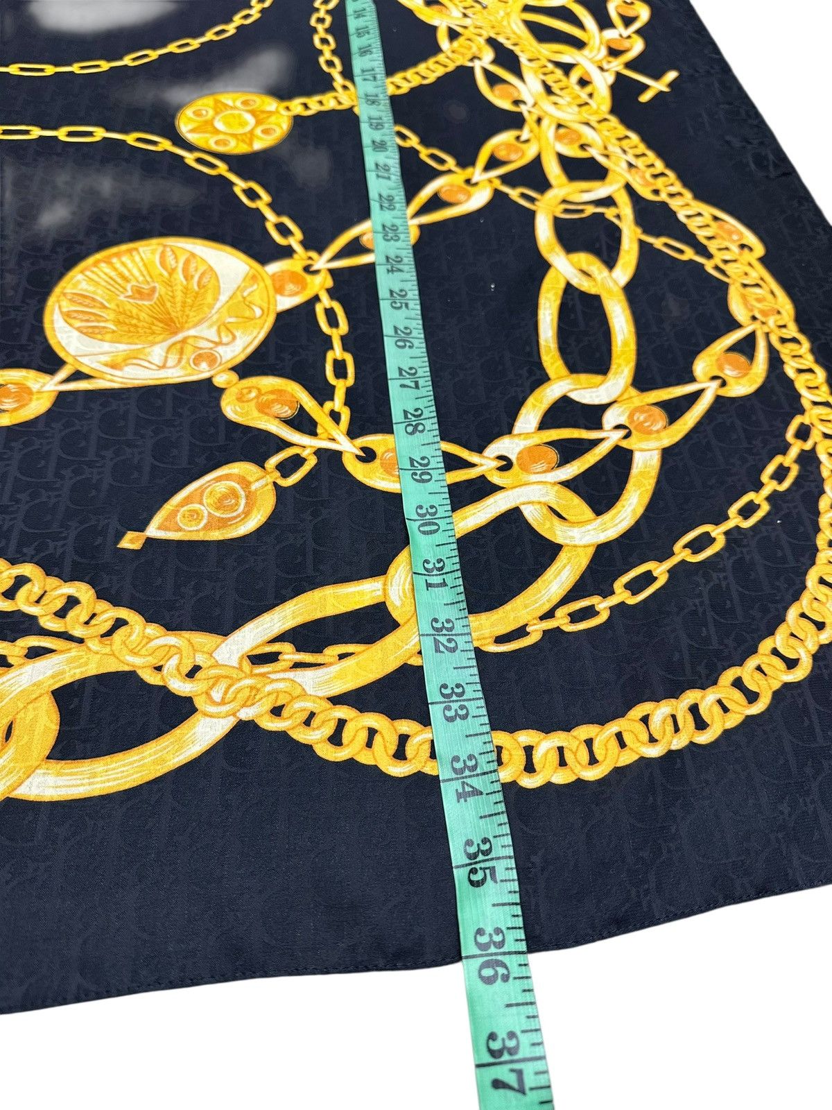 Christian Dior Monsieur × Dior Vintage Monogram Dior Large Silk Scarf Size ONE SIZE - 6 Thumbnail