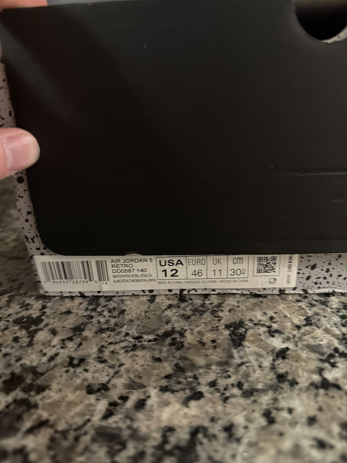 Jordan Brand × Nike Jordan 5 Stealth Size 12 W BOX (DD0587-140) Size US 12 / EU 45 - 18 Thumbnail