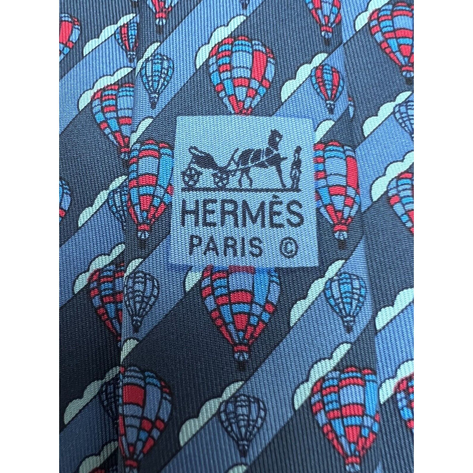 Donald Trump HERMES PARIS (7233 UA) MEN'S TIE 100% SILK MADE IN FRANC Size ONE SIZE - 5 Thumbnail