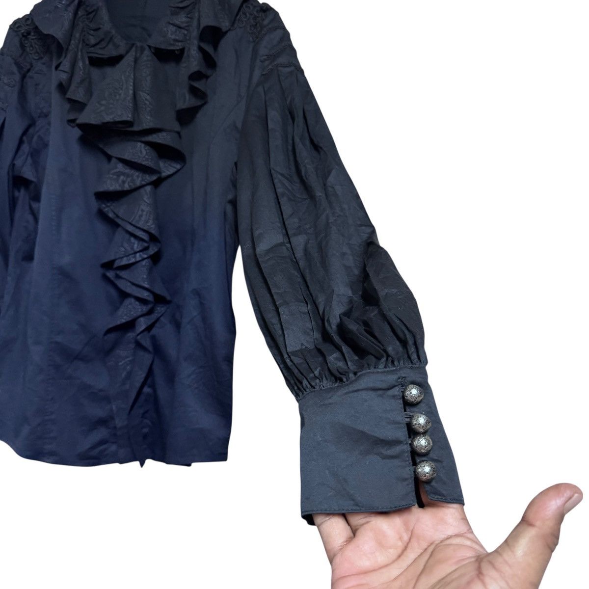 Mari's Rock Punk Rave Ruffled Vampire Gothic Shirt Size US M / EU 48-50 / 2 - 20 Thumbnail