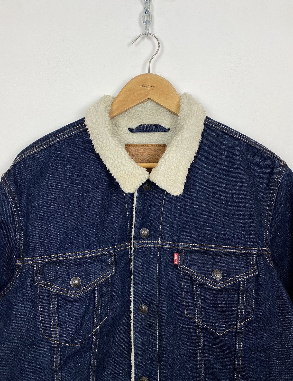 Levi's Levi's Denim Sherpa Lined Jacket Men’s Size X-LARGE Blue Top Size US XL / EU 56 / 4 - 2 Thumbnail