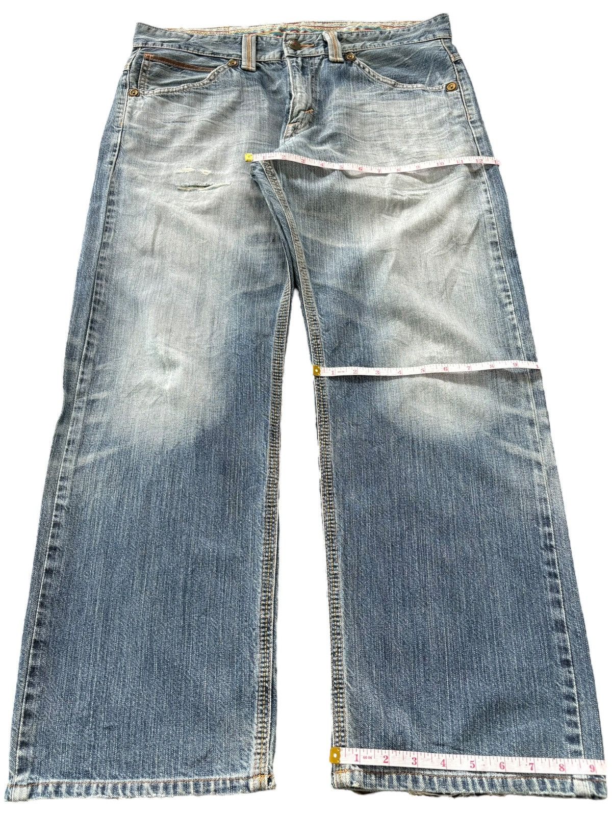 Edwin Exclusive Vintage Edwin Faded Distressed Baggy Jeans Size US 36 / EU 52 - 13 Thumbnail