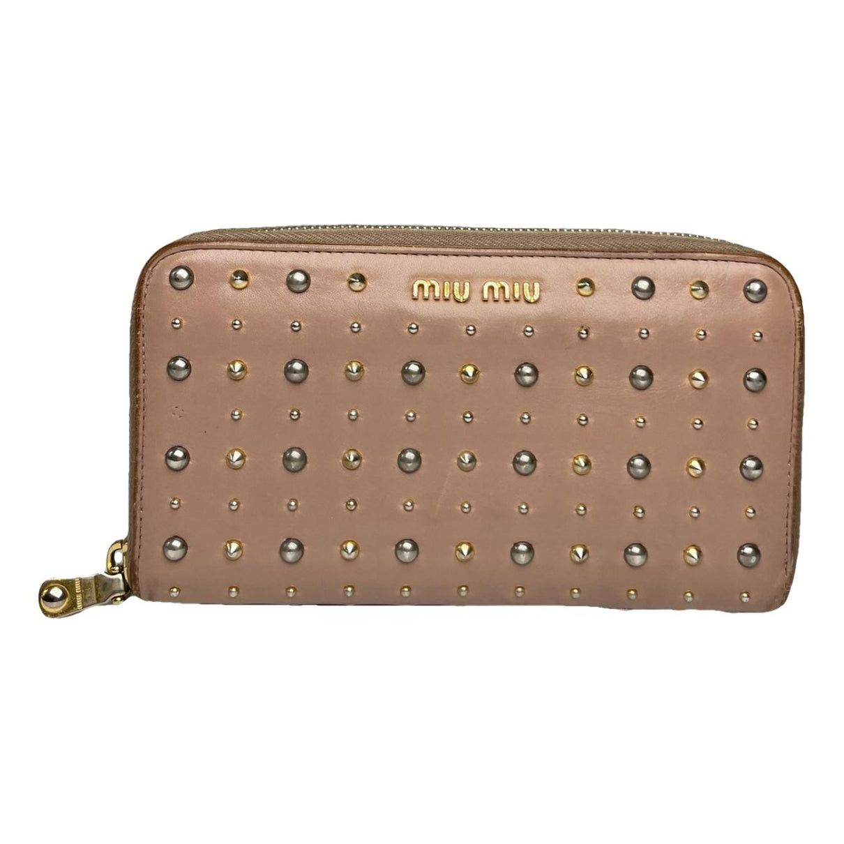 Miu Miu Pink Leather Wallet Size ONE SIZE - 1 Thumbnail