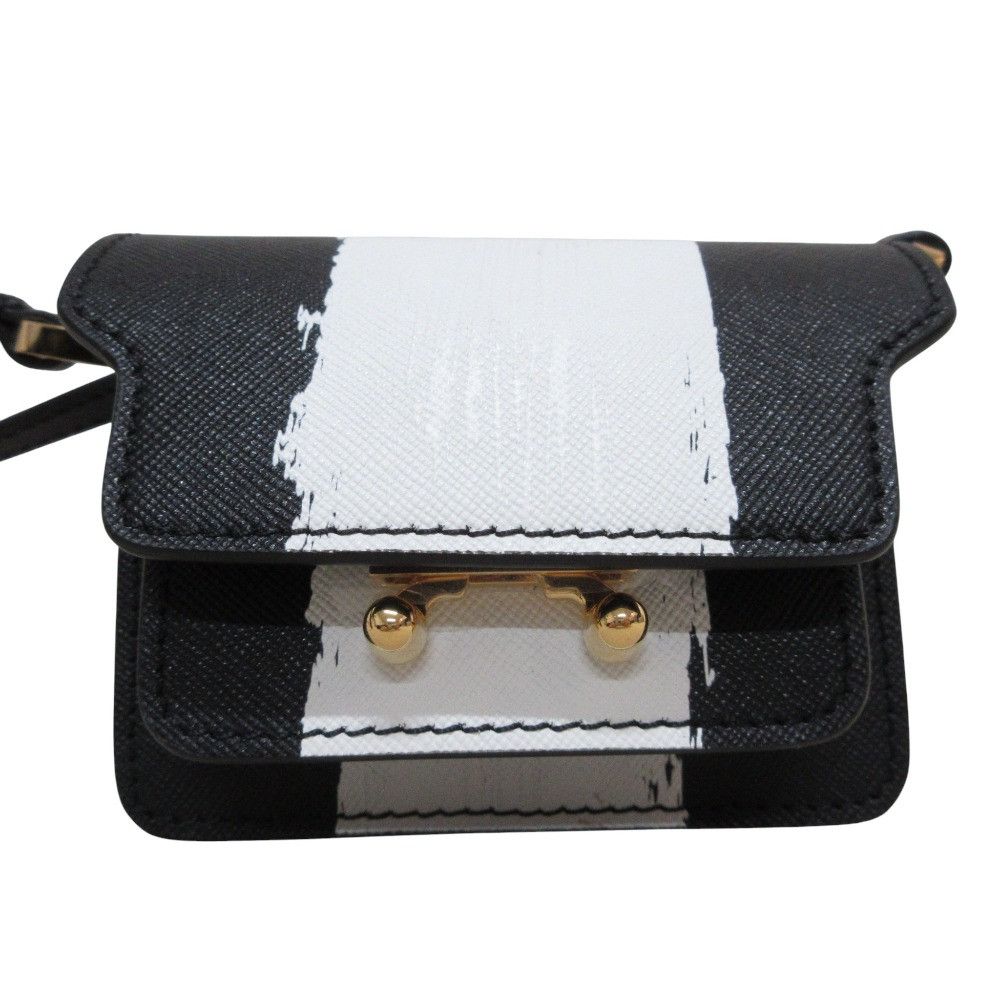 Marni Marni Marni Trunk Nano Leather Shoulder Bag Leather Crossbody Bag SBMP0079L7 DUTY FREE for USA Size ONE SIZE - 1 Thumbnail