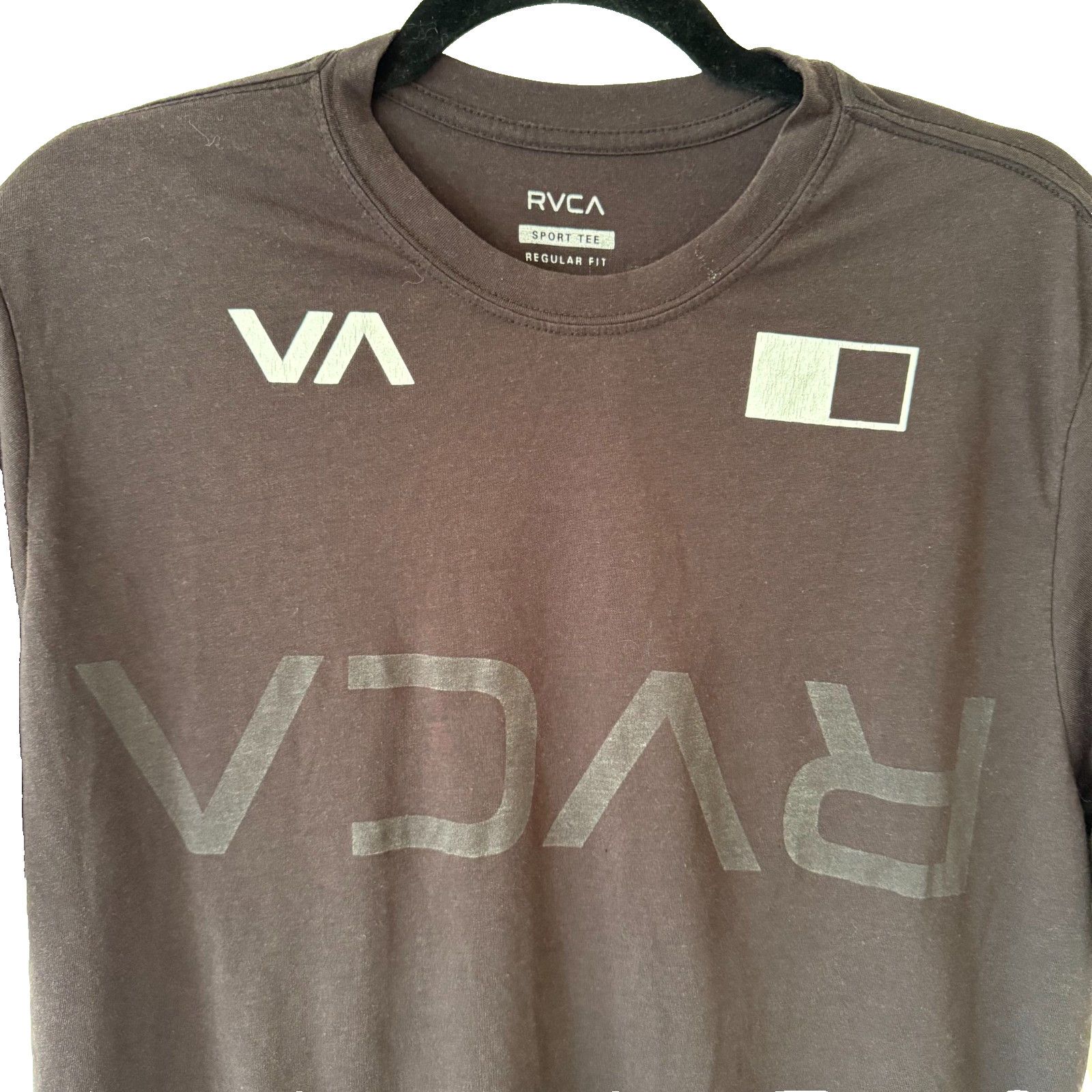 RVCA RVCA Black Reversed Logo Sport Tee Shirt Size Medium Size US M / EU 48-50 / 2 - 2 Thumbnail