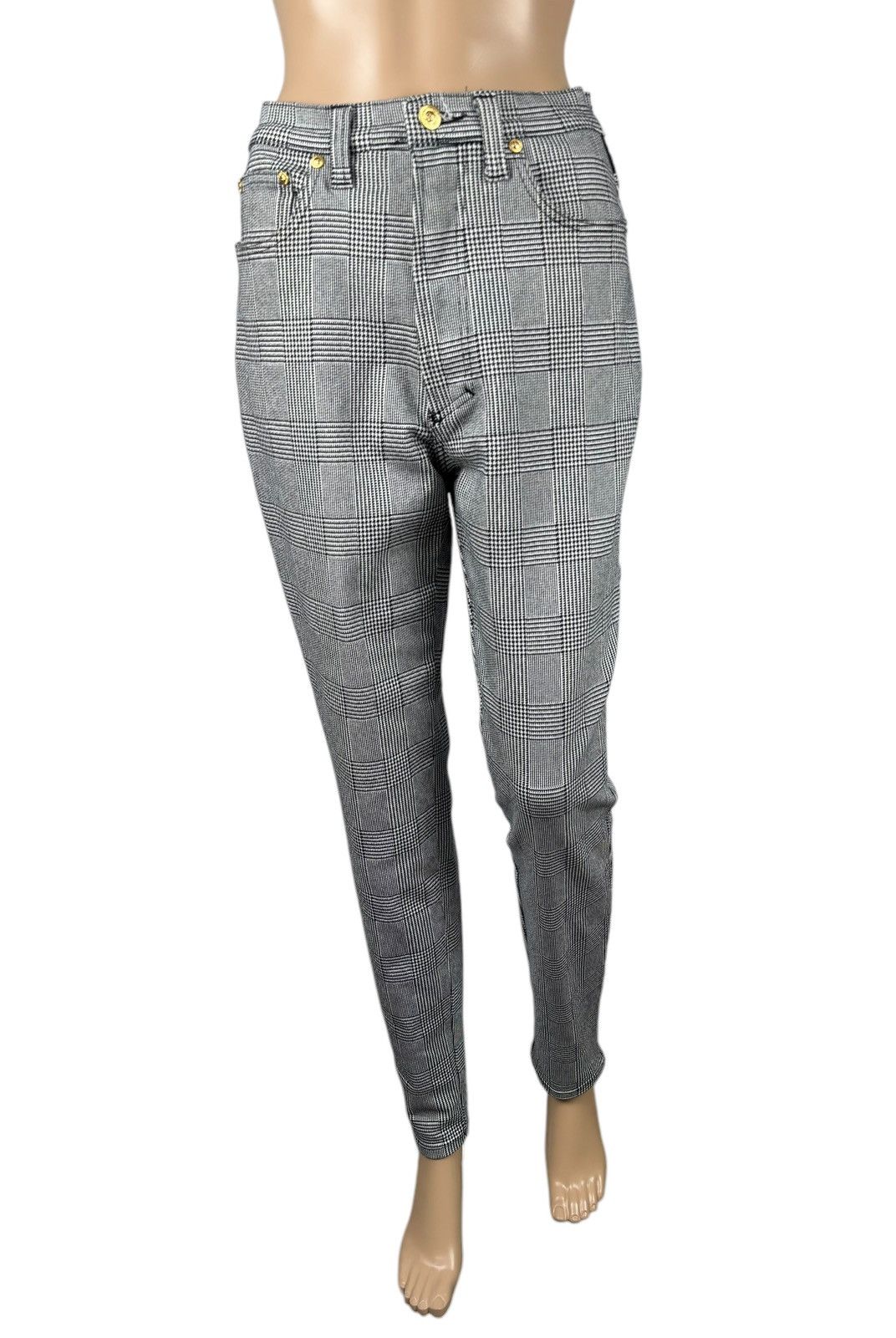 Versace Jeans Couture × Vintage Versace Jeans Couture Vintage Check Pants 1990s size 32 Size 32" / US 10 / IT 46 - 2 Thumbnail