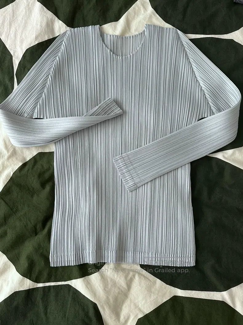 Issey Miyake Issey Miyake Crew Neck Long Sleeve Top Size L / US 10 / IT 46 - 4 Thumbnail