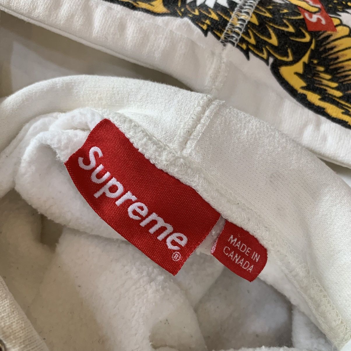 Antihero × Supreme Supreme x Anti Hero FW16 Reverse Weave White Hoodie Size US M / EU 48-50 / 2 - 8 Thumbnail