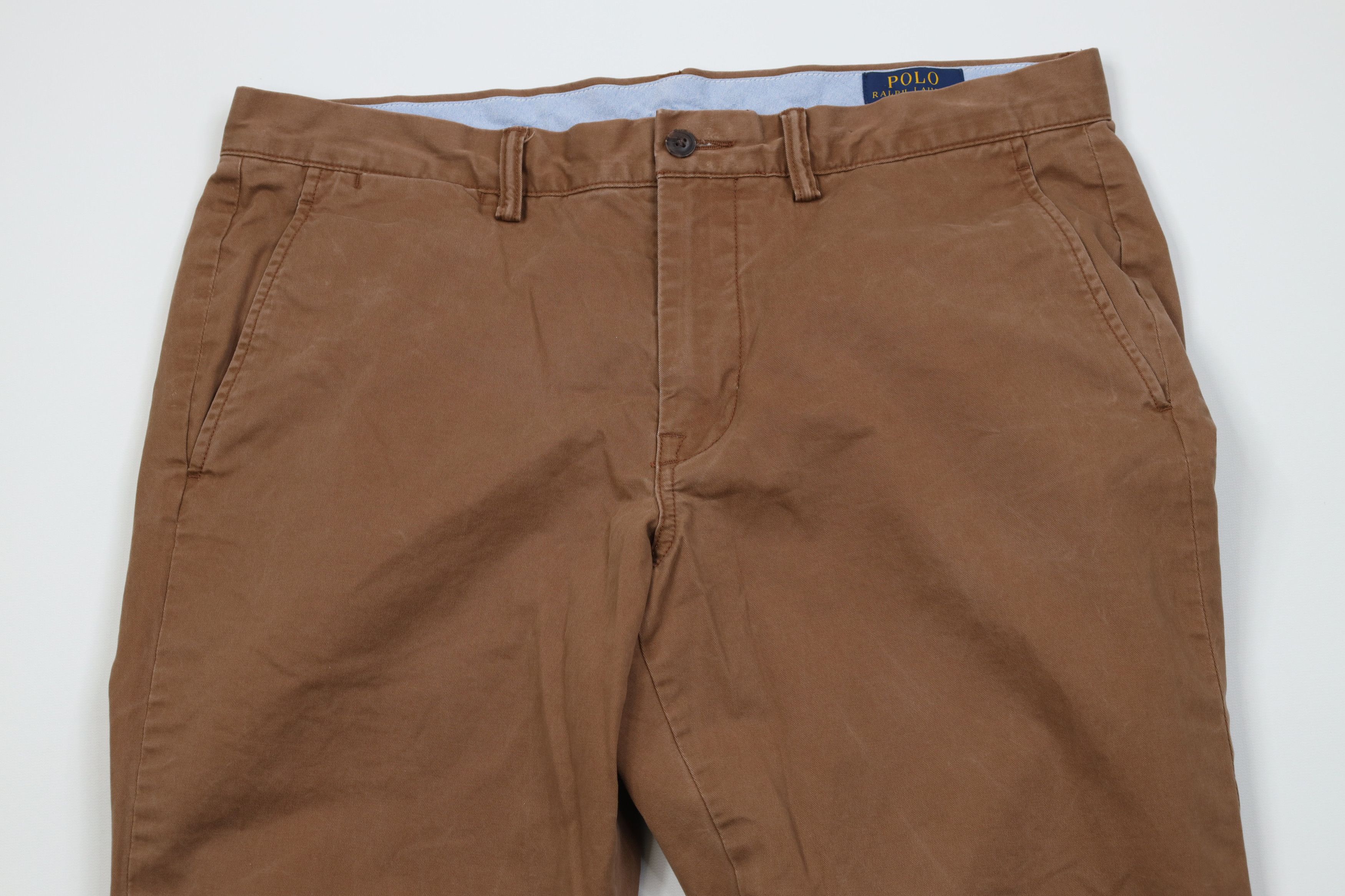 Ralph Lauren Vintage Y2K Ralph Lauren Straight Fit Chino Pants Brown Size US 32 / EU 48 - 2 Thumbnail