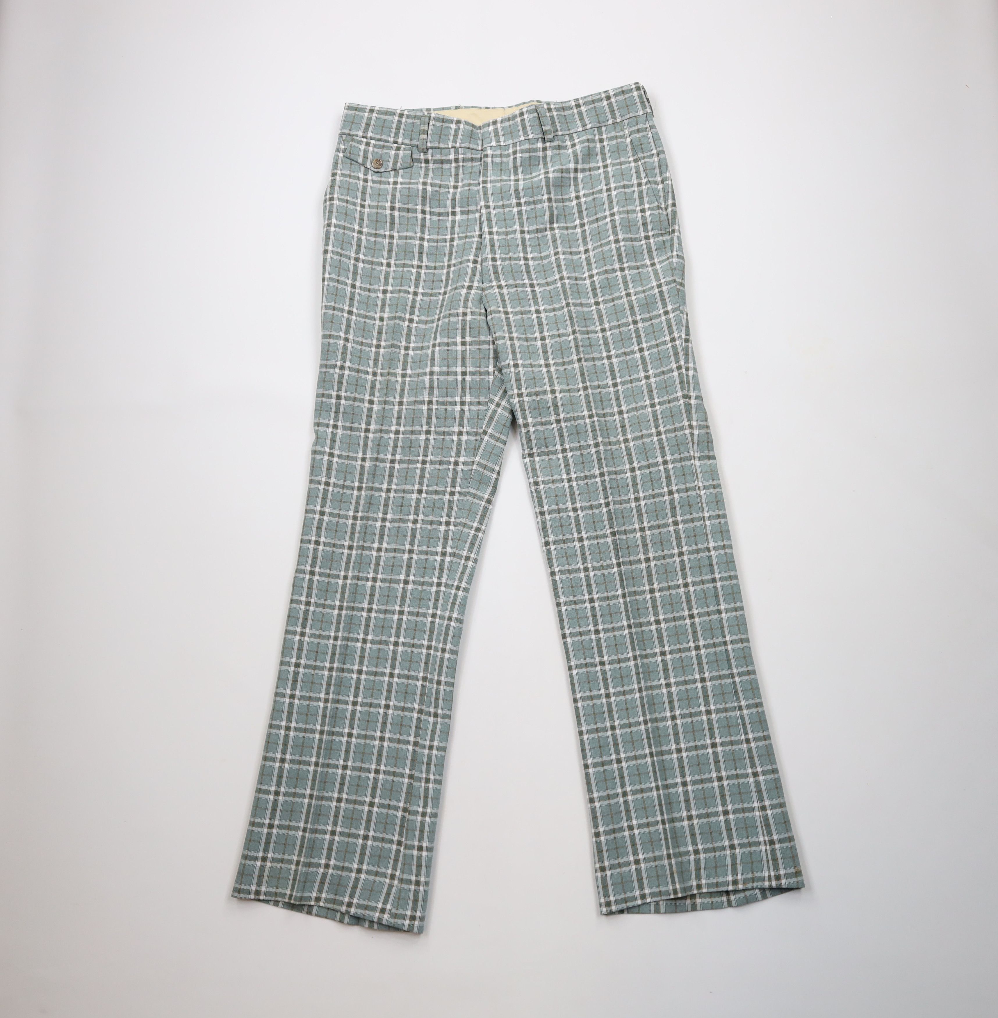 Vintage Vintage 70s Rockabilly Wide Leg Bell Bottoms Chino Pants USA Size US 34 / EU 50 - 1 Thumbnail