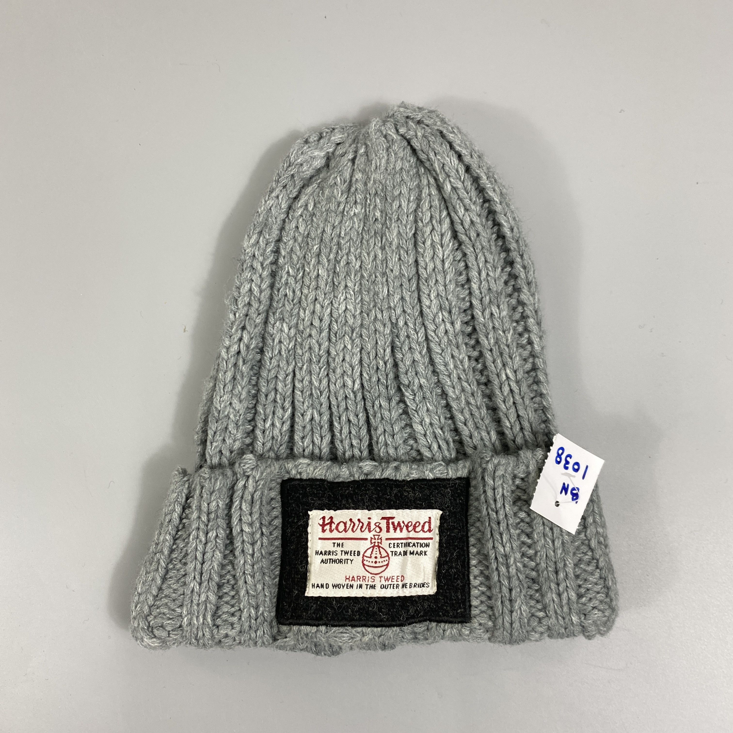 Japanese Brand Harris Tweed Knitted Beanie Hats -1038 Size ONE SIZE - 6 Thumbnail