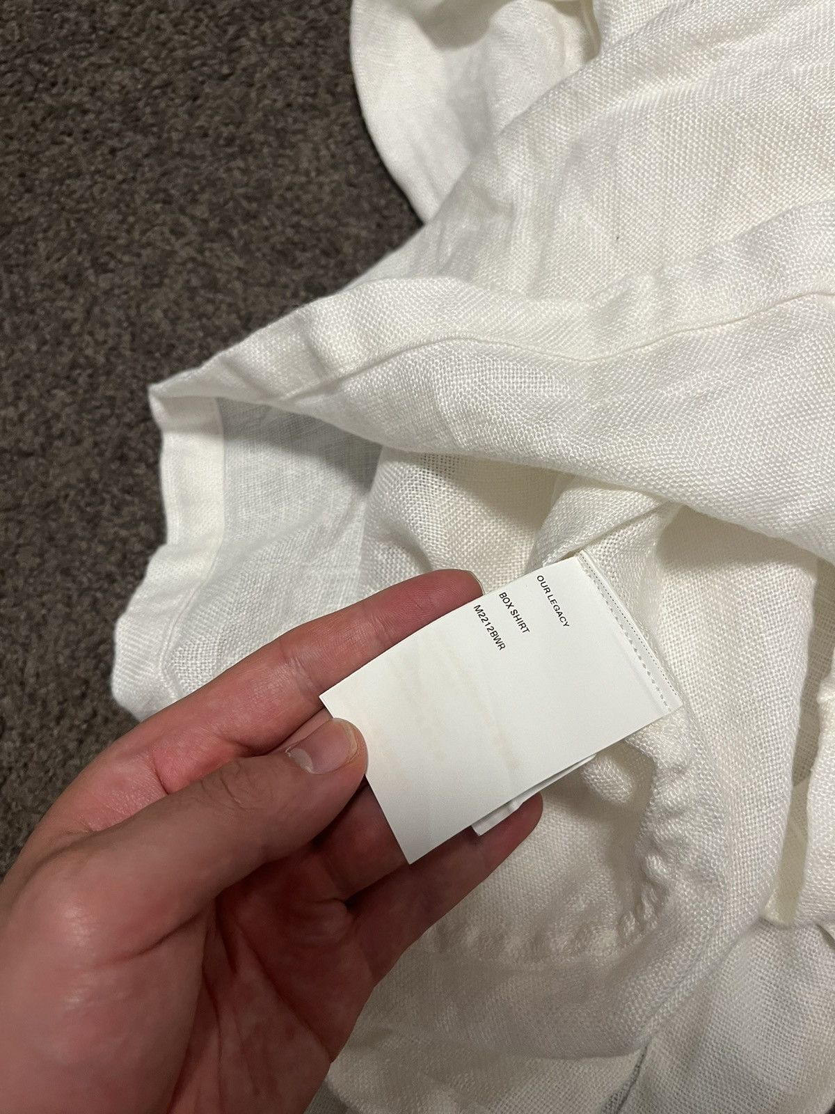 Our Legacy Linen box shirt Size US M / EU 48-50 / 2 - 6 Thumbnail