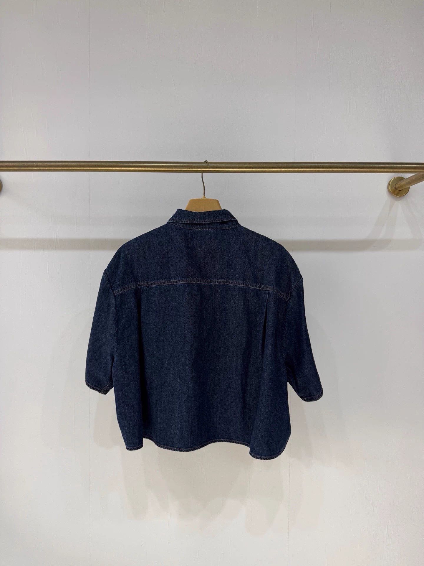 Miu Miu MIU MIU 99% New Denim Logo Shirt 36 (Oversized) Size M / US 6-8 / IT 42-44 - 5 Thumbnail