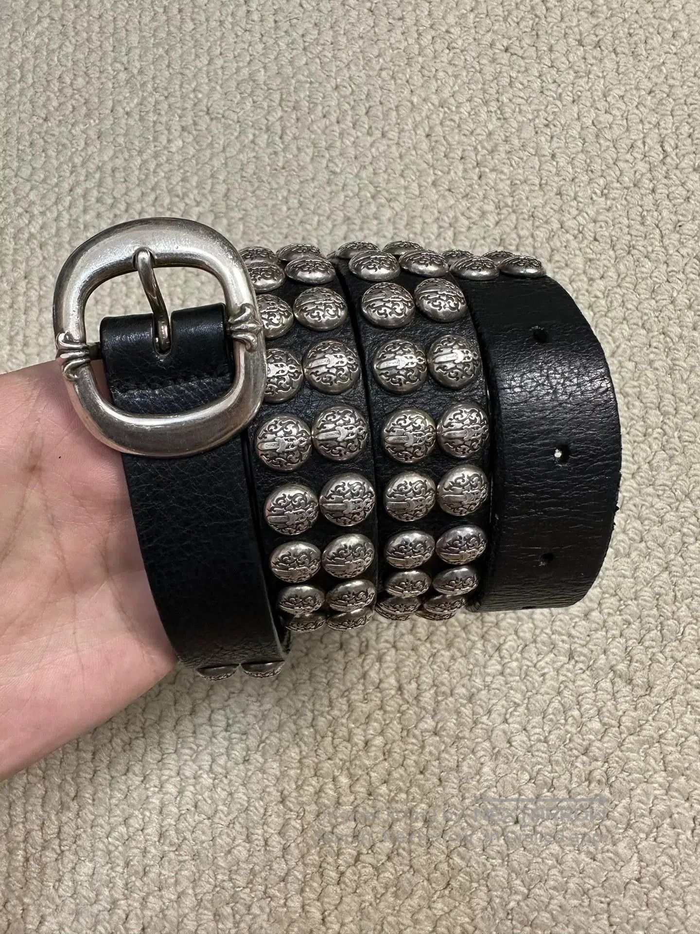 Chrome Hearts Chrome Hearts Gunslinger Narrow Silver Stud Belt. Size ONE SIZE - 1 Thumbnail