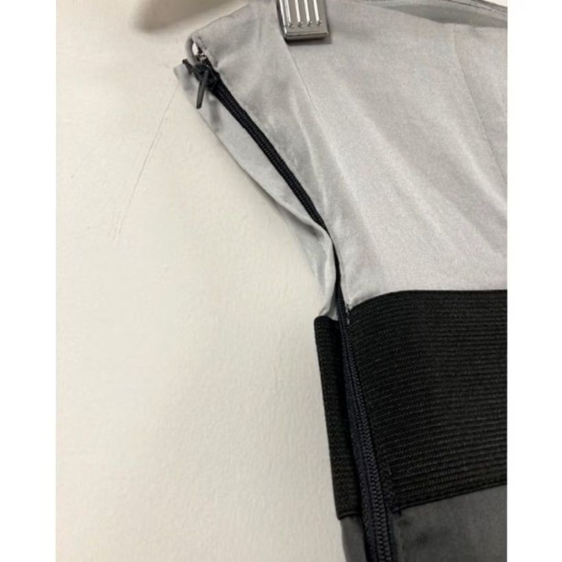 H&M H&M Dress Womens 6 Gray Strapless Black Bubble Hem Cocktail Women Size Size M / US 6-8 / IT 42-44 - 3 Thumbnail