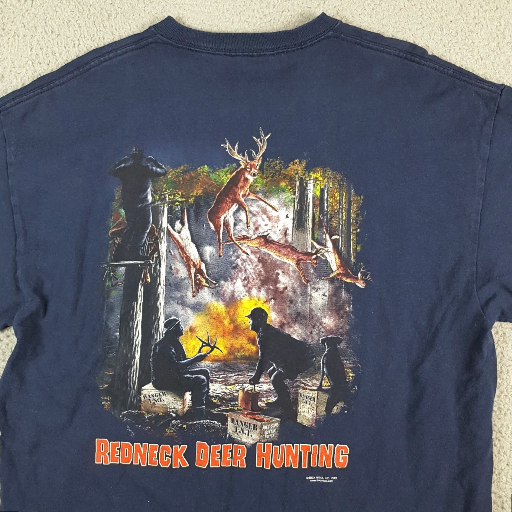 Delta VINTAGE Delta Deer Hunting T-Shirt Mens L Red Neck Sportsman Retro 90s Hunter Birthday Gift Shirt Size US L / EU 52-54 / 3 - 5 Thumbnail