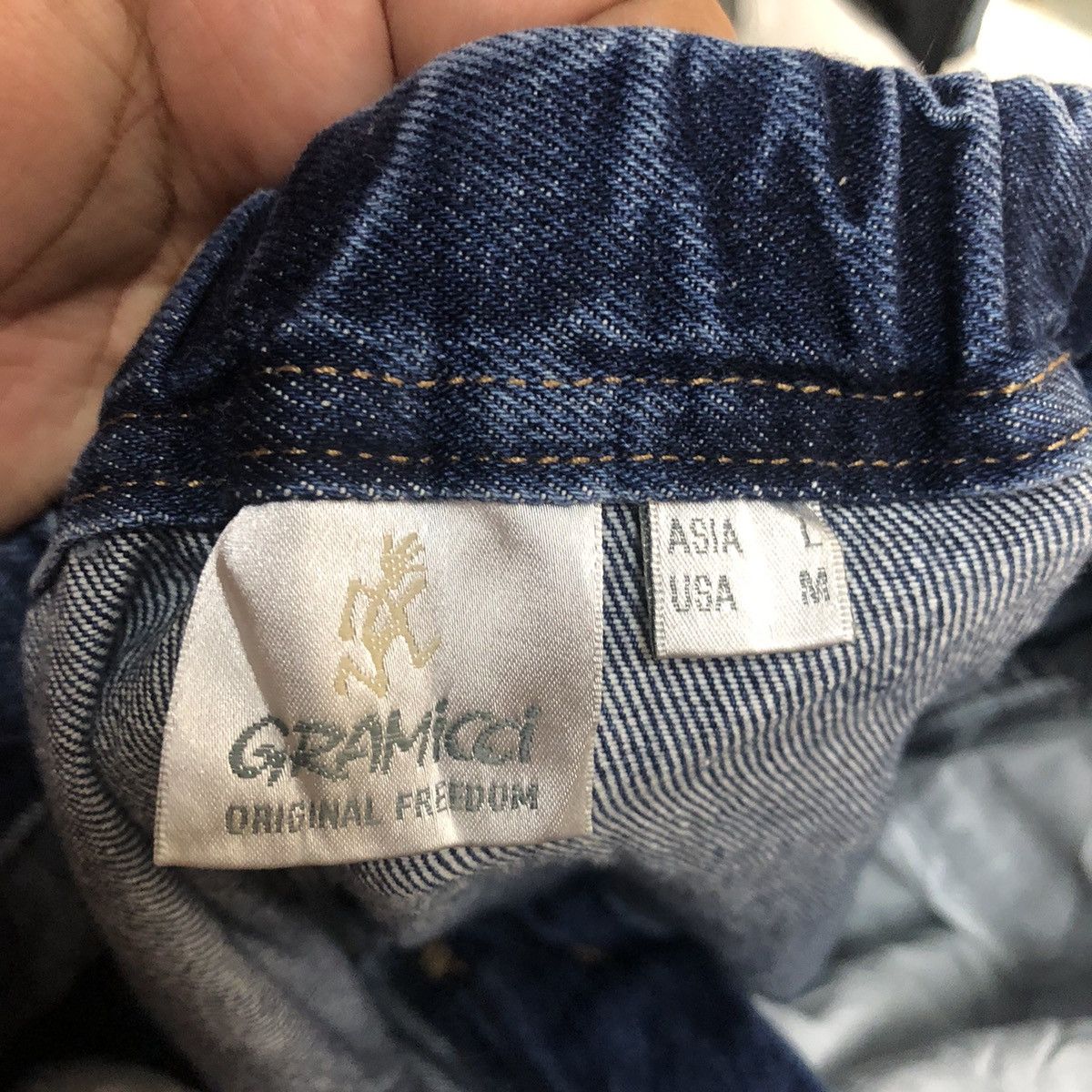 Gramicci Gramicci Blue Denim utility jeans cargo Pants #A2096 Size US 31 - 24 Thumbnail