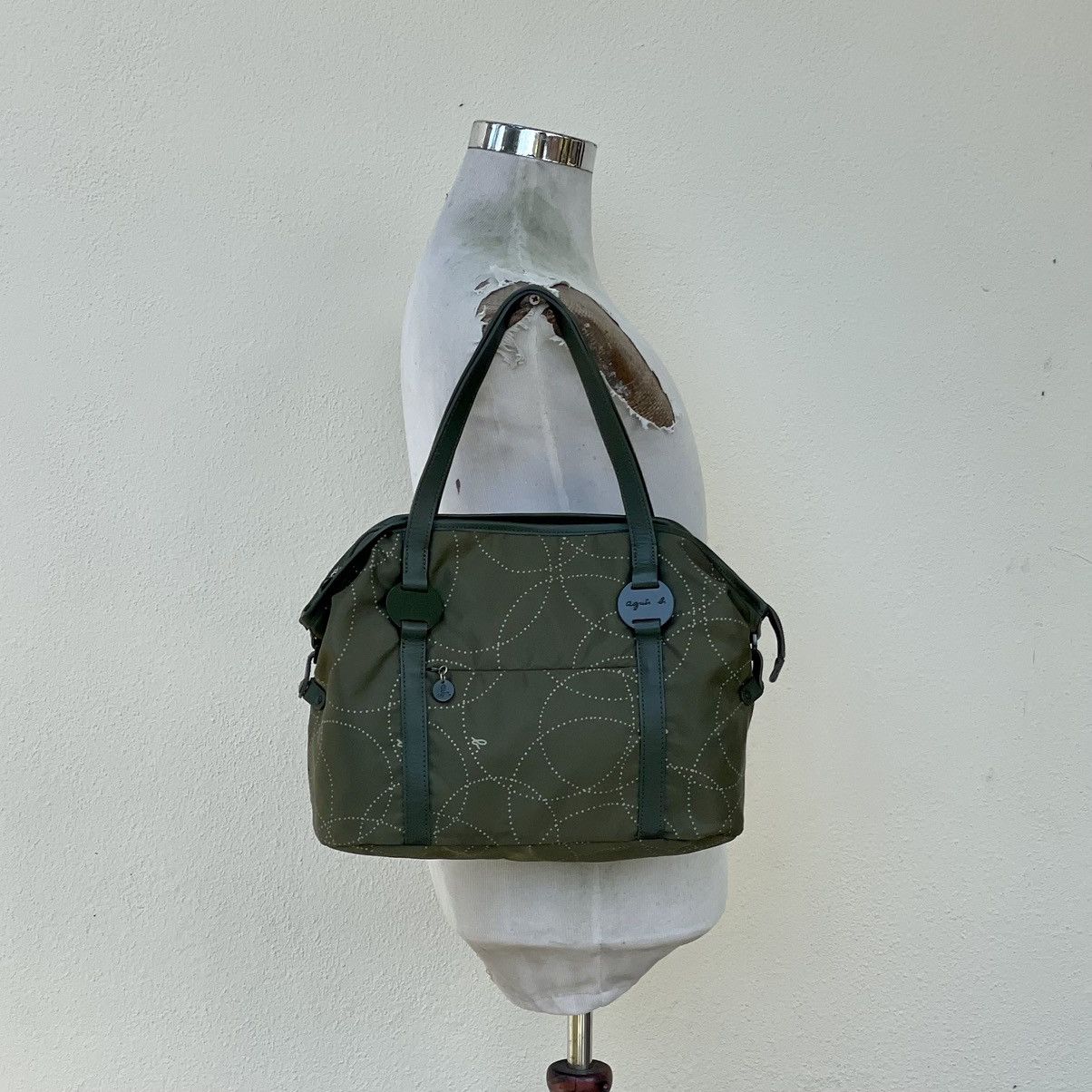 Designer × Japanese Brand × agnes b. 🔥 RARE GREEN ARMY AGNES B. TOTE BAG Size ONE SIZE - 1 Thumbnail