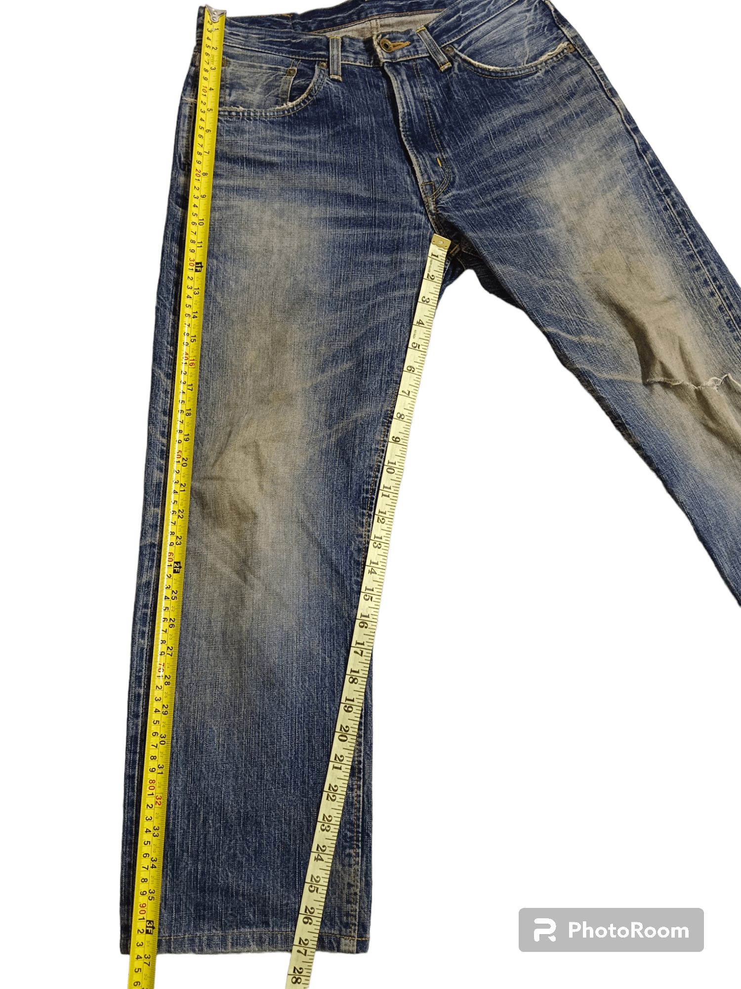 Edwin 90's❗Edwin 505ZX Selvedge Distressed Denim Size US 30 / EU 46 - 14 Thumbnail