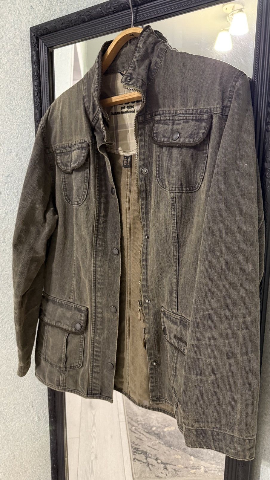 Barbour Barbour Natural Weathered Cotton Jacket Women's Size L / US 10 / IT 46 - 3 Thumbnail