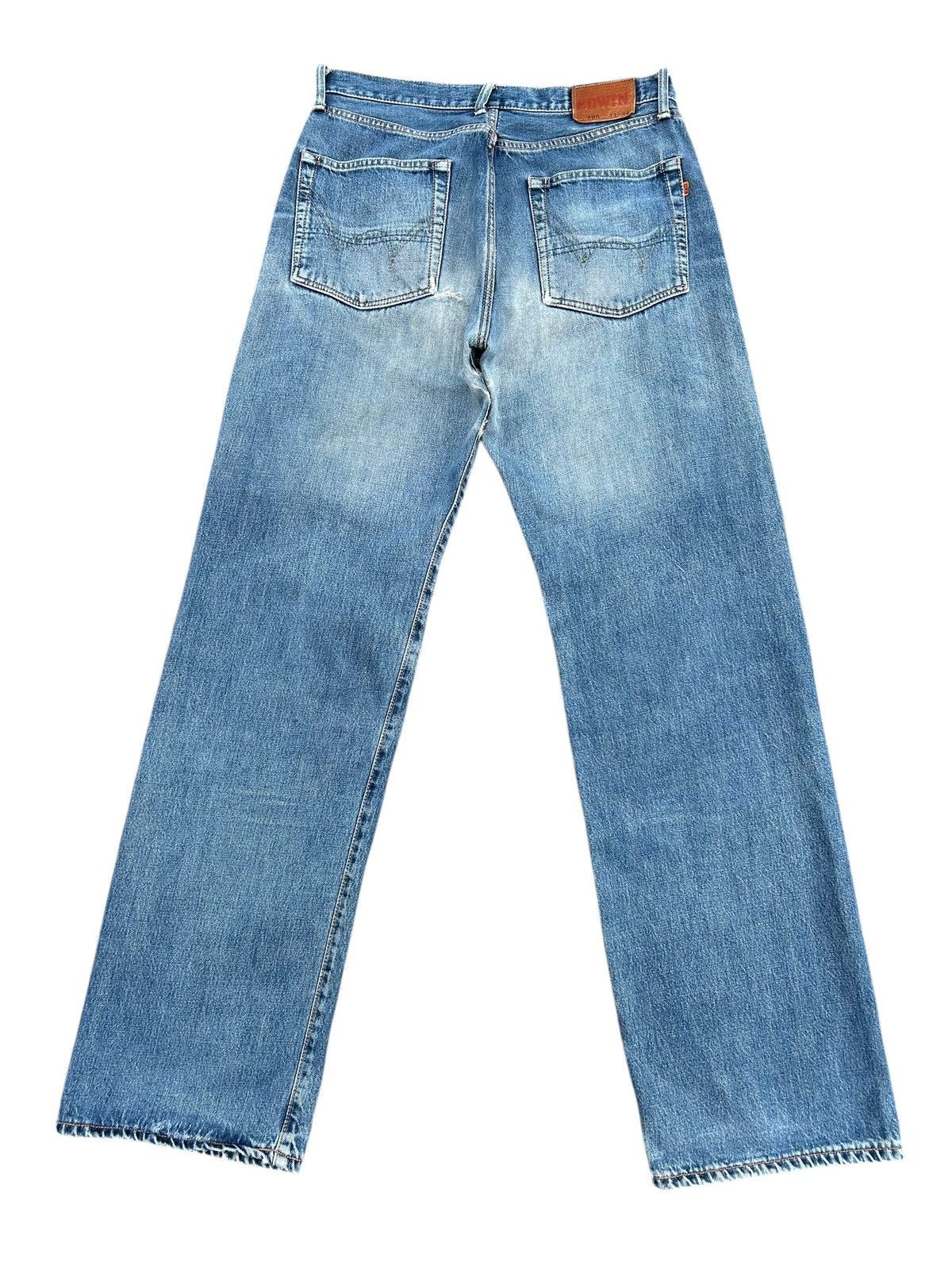 Kapital Vintage Edwin 505 Selvedge Thrashed Distressed Denim Jeans Size US 33 - 2 Thumbnail