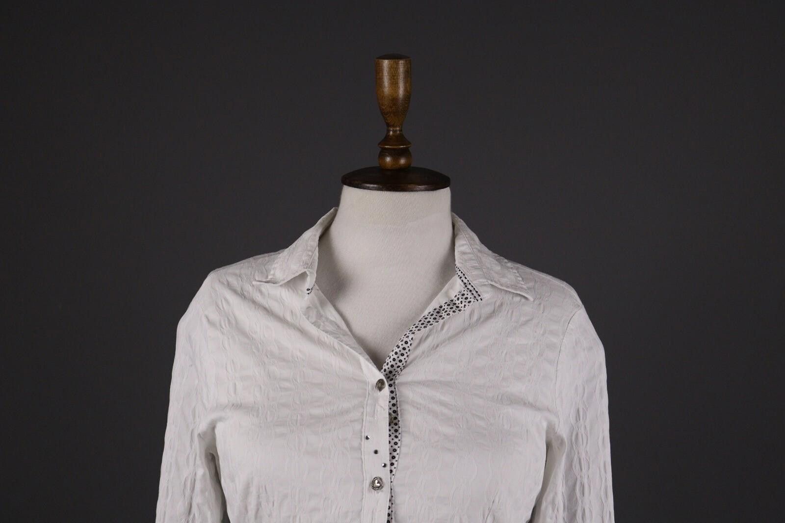 Bottega Veneta Bottega by Elisa Cavaletti White Lagenlook Shirt Size S Size S / US 4 / IT 40 - 2 Thumbnail