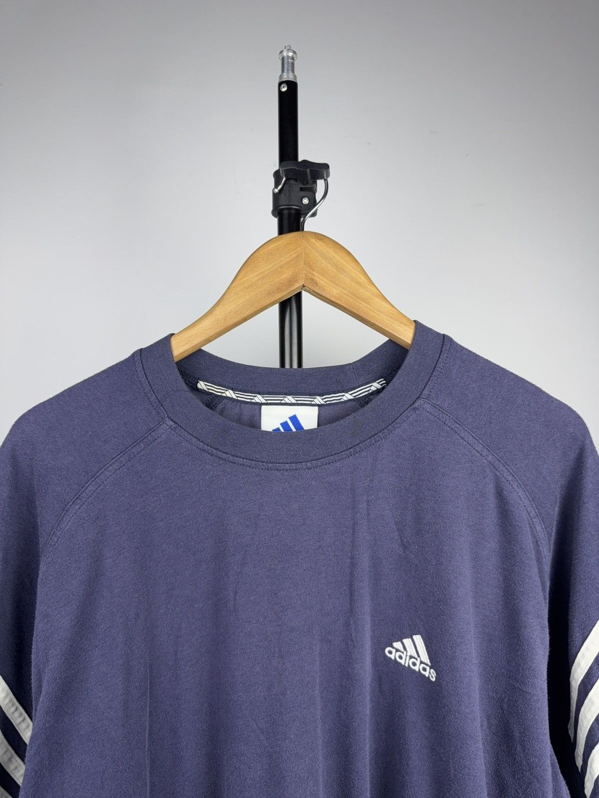 Adidas 90d Retro Adidas Y2K Performance Three Stripe Tee Faded Size US L / EU 52-54 / 3 - 2 Thumbnail