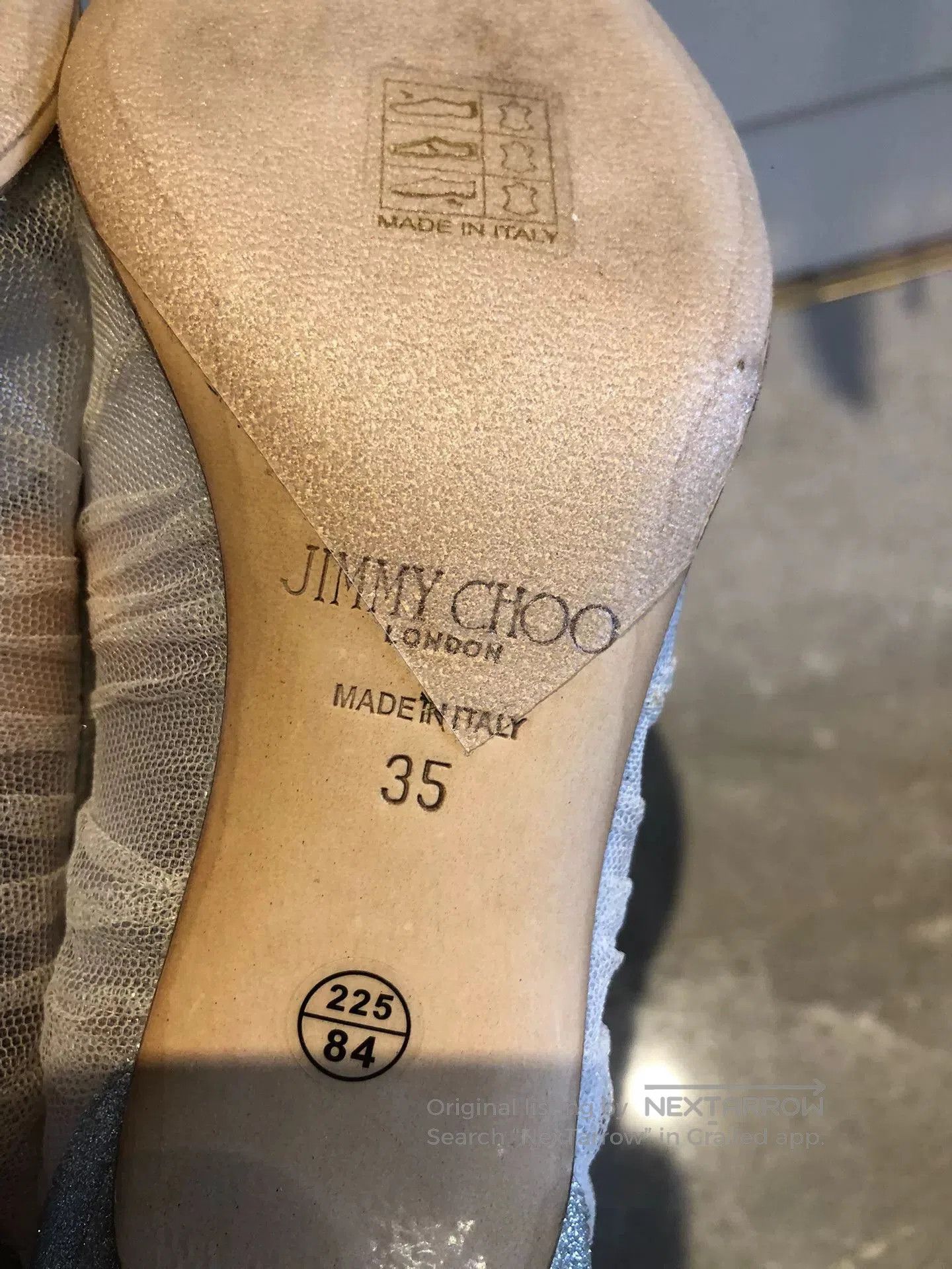 Jimmy Choo Jimmy Choo Love Women's Silver Heels. Size US 4 / IT 34 - 7 Thumbnail