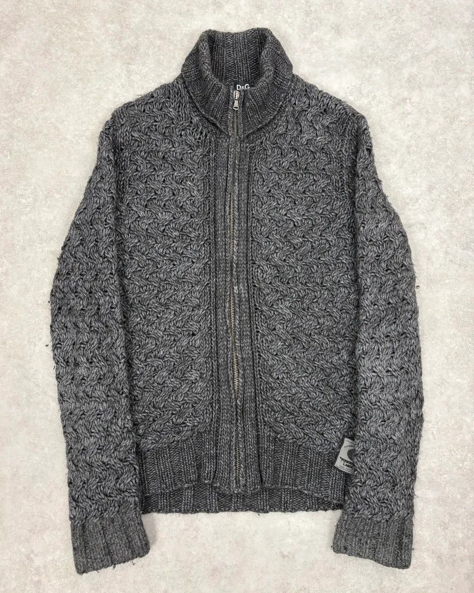 Dolce & Gabbana AW2011 Dolce & Gabbana Grey Wool Zip-up Jacket Size US L / EU 52-54 / 3 - 1 Thumbnail