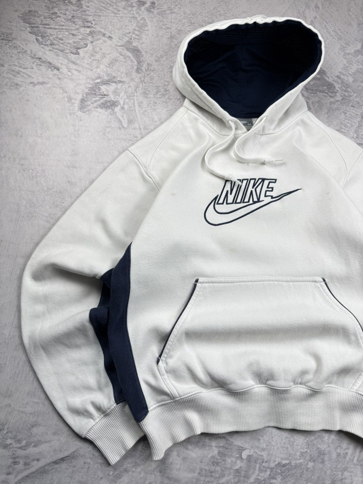 Nike × Vintage NIKE VINTAGE CENTER LOGO OVERSIZE BOXY HOODIE Size US M / EU 48-50 / 2 - 2 Thumbnail