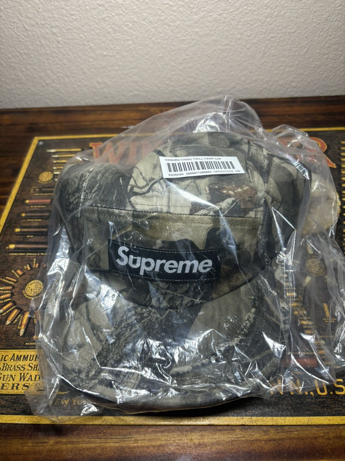 Supreme Supreme Washed Chino Twill Camp Cap – Hardwoods Camo SS25H40 Size ONE SIZE - 1 Thumbnail