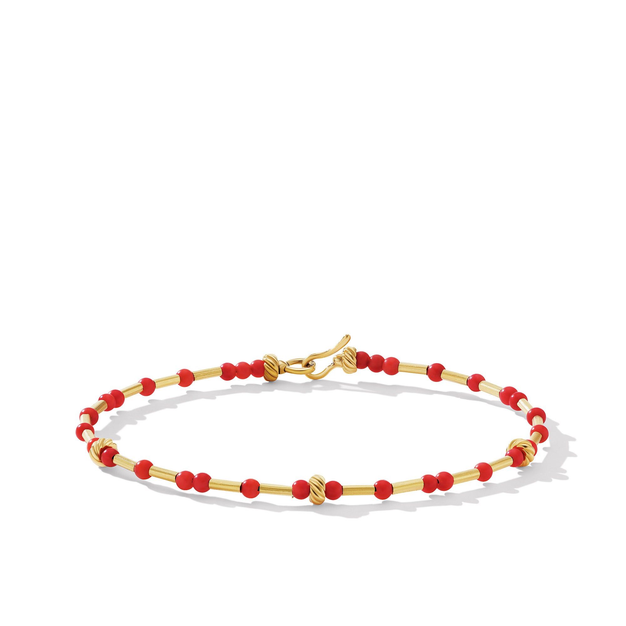 David Yurman oc11z1025 B17003 Fine Bead Flex Bracelet in 18K in Golden Size ONE SIZE - 1 Thumbnail