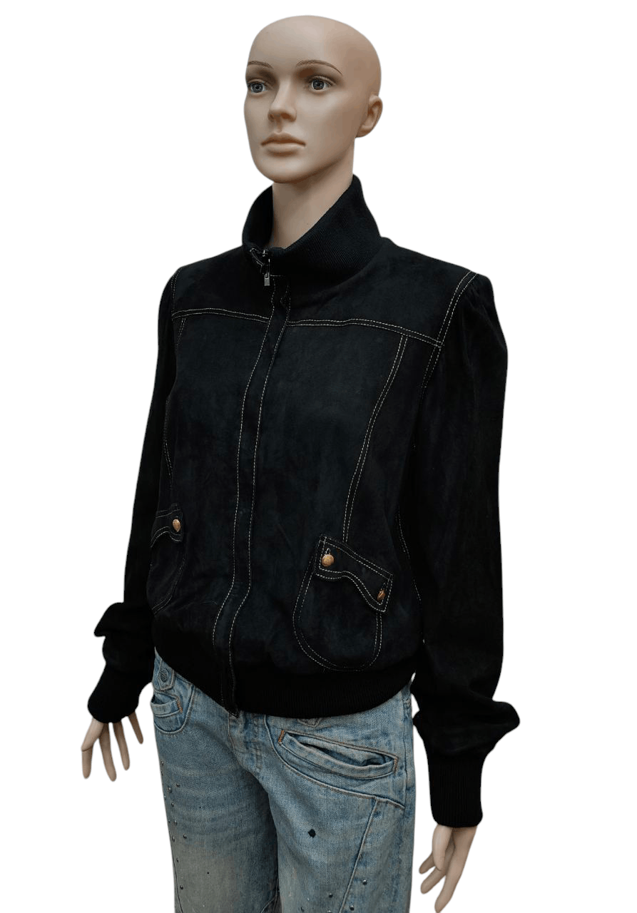 Fendi Fendi Gold Threading Leather Jacket Size M / US 6-8 / IT 42-44 - 18 Thumbnail