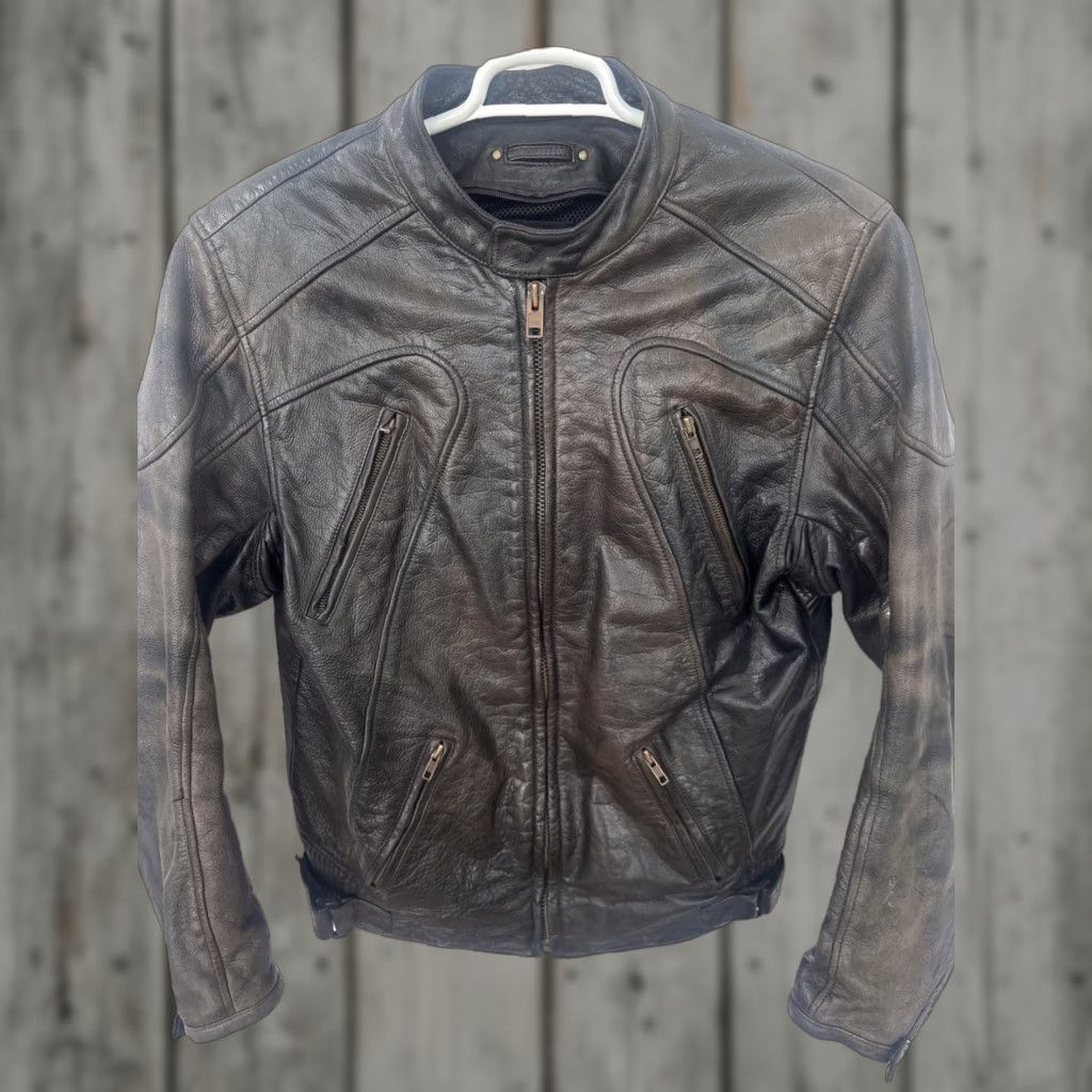 Vintage VINTAGE Wilsons Leather Bomber Jacket Coat Mens L Brown Full Zip Leather Size US L / EU 52-54 / 3 - 1 Thumbnail