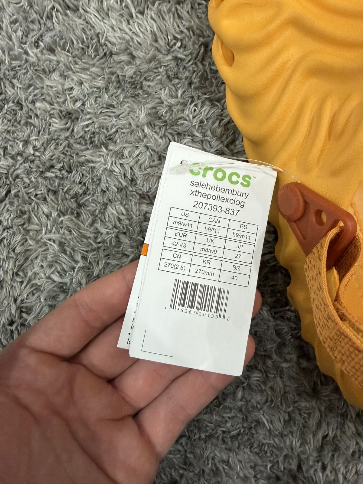 Crocs × Salehe Bembury Salehe Bembury x Crocs Pollex Clog “Orange Sorbet Size US 9 / EU 42 - 6 Thumbnail