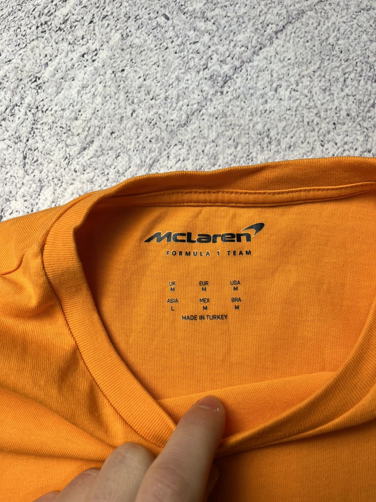 Vintage Mclaren big logo Orange t-shirt tee 90s racing moto rare Size US M / EU 48-50 / 2 - 9 Thumbnail