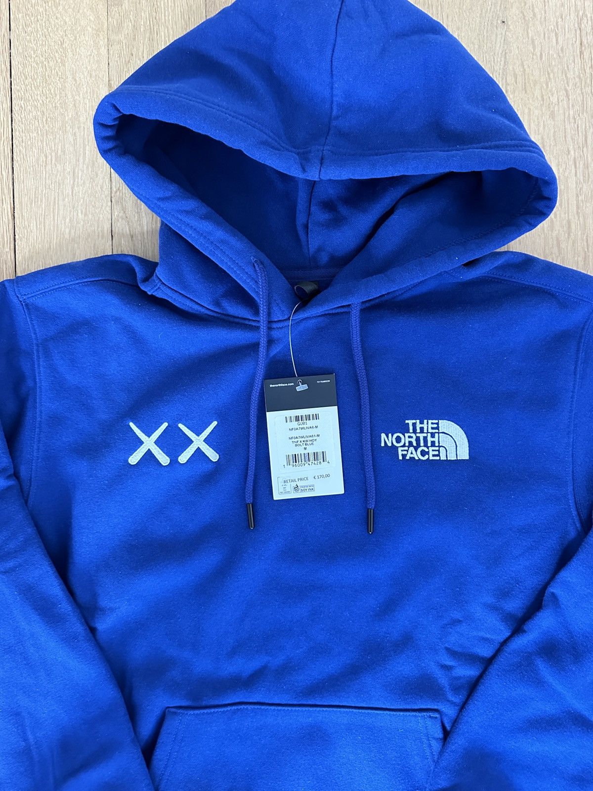 Kaws × The North Face KAWS x The North Face Hoodie Bolt Blue DSWT M Size US M / EU 48-50 / 2 - 3 Thumbnail
