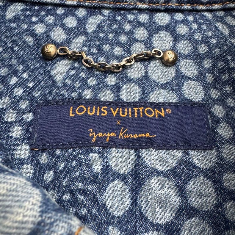 Louis Vuitton Louis Vuitton Denim Jacket with Dots Pattern-2506 Size US XXL / EU 58 / 5 - 3 Thumbnail